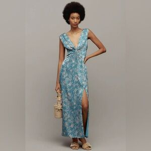 Hutch Fisher Sleeveless Side-Slit Maxi Dress